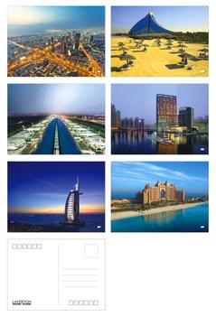 6 шт./лот Дубай красивый пейзаж рождественские открытки Набор открыток/подарочная карта/благословение приглашение открытка YH-1104 - купить со скидкой