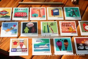 40 шт./лот "Винтаж мультфильм жизни серии поздравительные открытки" Рождество День рождения сообщение Спасибо поздравительные открытки YH-1078 - купить со скидкой