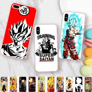 Minason DBZ Супер Goku Dragon Ball Z чехол для iPhone X 5 s 5S 6 6 S 7 8 плюс крышка из прозрачного САППУ мягкие силиконовые телефон Fundas - купить со скидкой