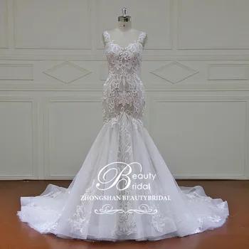 Фотографии Новое поступление Русалка/трубы Свадебные платья Vestido De Noiva кружево суд Поезд Плюс размеры Свадебные XF16102 - купить со скидкой