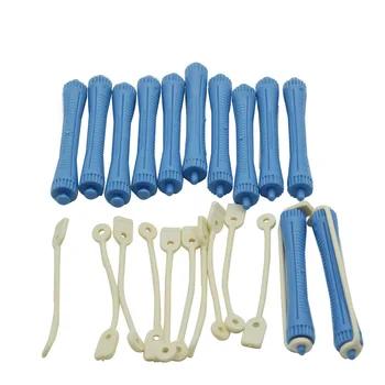 12 шт./компл. 8 мм волосы Пермь стержней с резинкой Пластик клип волна бигуди Ролик DIY укладки Парикмахерская Инструменты hjl2 - купить со скидкой