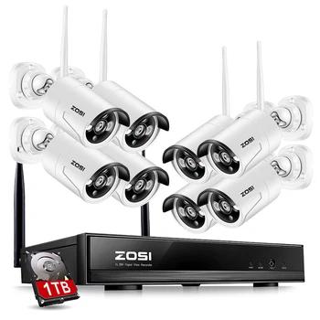 ZOSI 1 ТБ HDD 8CH система видеонаблюдения беспроводная 1080 P мощная Беспроводная NVR wifi ip-камера видеонаблюдения домашняя система безопасности комп... - купить со скидкой