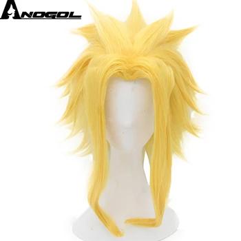 Anogol аниме мой герой Академии Boku без Хиро академия все может короткая волна природных желтый Синтетический Косплэй парики для Хэллоуина - купить со скидкой