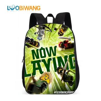LUOBIWANG Popluar фильм Ninjago принтом рюкзаки для девочек-подростков школьные сумки книга сумки для мальчиков - купить со скидкой