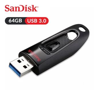 SanDisk USB флэш-накопитель ультра CZ48 U диск 64 ГБ 100 МБ/с. накопитель USB3.0 Stick для рабочего стола ноутбука Нетбуки (SDCZ48-064G-Z46) - купить со скидкой