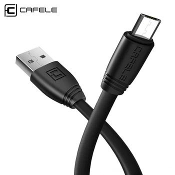 CAFELE плоский Micro USB кабель usb кабель для зарядки samsung huawei Xiaomi Android телефоны прочный синхронизации данных телефонные кабели 2.1A - купить со скидкой