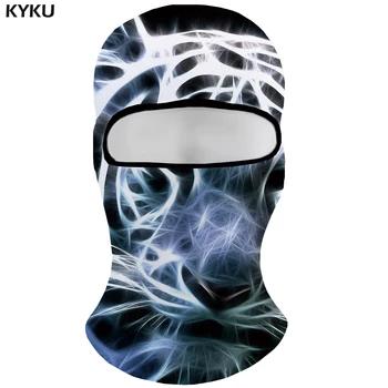 KYKU Тигр Skullies шапочки Для мужчин белый шлем психоделический Casquette животного Шапки велосипед Маска Балаклава Для мужчин s шапочка животных За... - купить со скидкой