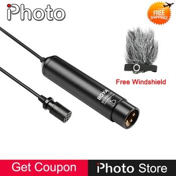 BOYA BY-M8OD Professional всенаправленный XLR выход клип на лацкане конденсаторный микрофон для видеокамеры Аудио регистраторы видео Mic - купить со скидкой