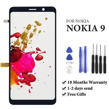 Для Nokia 9 2018 версия ЖК-дисплей 5,5 ''черный AMOLED TA-1004 TA-1005 высокое качество экран дигитайзер сборка телефон замена - купить со скидкой