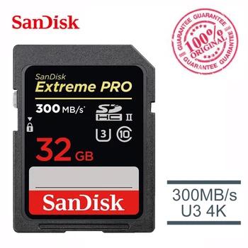 Оригинальный SanDisk Extreme ультра высокие Скорость SD карта 32 ГБ Class10 300 м/с U3 SDHC SDXC UHS-II карты памяти для Камера - купить со скидкой