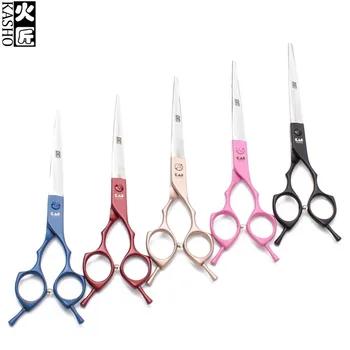 7 "19 см 440C Kasho товары для животных Ножницы Прямые Ножницы товары для собак кошек уход за лошадьми ножницы Professional ножницы для домашних животны... - купить со скидкой