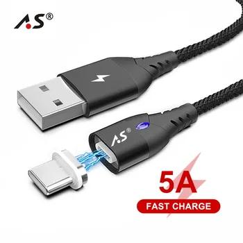 А. Плетеный Магнит Тип usb C кабель Для Сяо mi 8 mi 8 SE mi 5 mi 6 3A Тип C Зарядное устройство кабель для huawei samsung S8 S9 Кабо 1 м/2 м - купить со скидкой