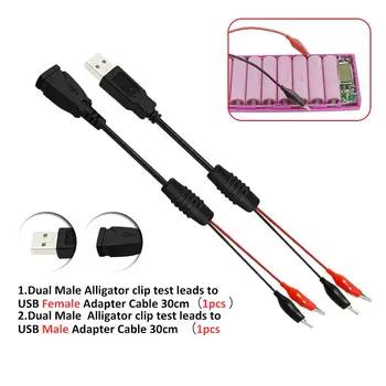 USB Мужской Женский пара крокодил Тесты кабель USB Тесты er детектор - купить со скидкой