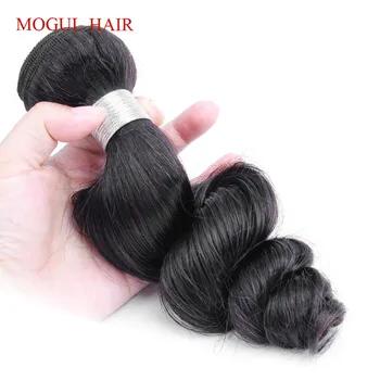 Mogul волос перуанский распущенные волосы волна переплетения пучки натуральный черный 1 шт. человеческих волос 12-26 дюймов бесплатная доставка - купить со скидкой