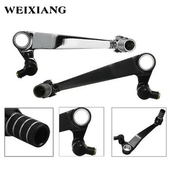 Мотоцикл Алюминий сзади педаль тормоза Складной ног рычаг для Suzuki gsx-r 600/GSXR 750/GSXR 1000 черный, серебристый цвет Chrome - купить со скидкой