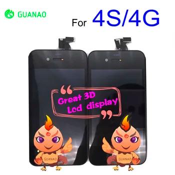 Для iphone 4 4G 4S A1332 ЖК-дисплей дигитайзер сенсорный экран сборка 4 4G 4S 1332 Ecran экран Замена Запчасти для мобильных телефонов - купить со скидкой