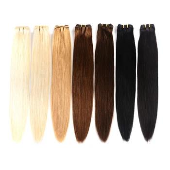 Doreen натуральные волосы 100% пучки бразильские прямые волосы соткут уток машина сделано remy волосы светлые пучки волос 10 "до 26" - купить со скидкой