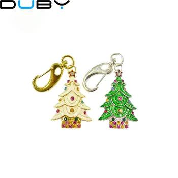 Оптовая продвижение новой моды Рождество Дерево Кристалл USB Подлинная 4 ГБ 8 ГБ USB 2.0 Memory Stick флэш-накопитель - купить со скидкой
