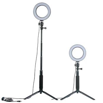 1,5 светодиодный M Dimmable LED Ring Light студийная камера освещение для фотосъемки селфи свет со штативом селфи палка кольцо заполняющий свет - купить со скидкой