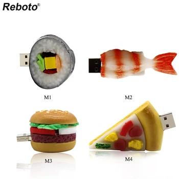 Retobo Usb 2,0 новой Burger суши пицца креветки милые Еда usb-накопитель творческий держатель ручки 4 ГБ 8 ГБ 16 ГБ 32 ГБ Memory Stick U диск - купить со скидкой