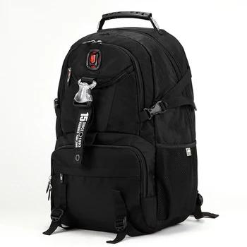 Швейцарский большой ёмкость Оксфорд водостойкий рюкзак для мужчин Дорожная сумка Мода Ранцы 18 дюймов ноутбука Рюкзаки для подростковый ... - купить со скидкой