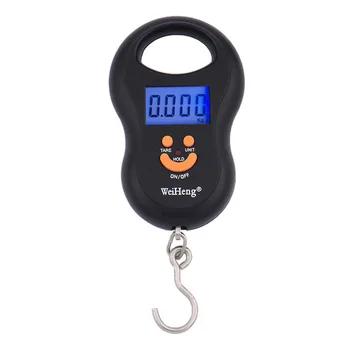 Двойные точные Карманные электронные весы Висячие весы 10-50 кг цифровые весы подсветка рыболовные багажные весы кг Jin Lb Oz - купить со скидкой