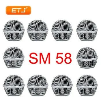 10 шт. микрофон мяч решетка сетки Beta58 SM 58 Микрофон Аксессуары шаровой головкой замена аксессуар - купить со скидкой