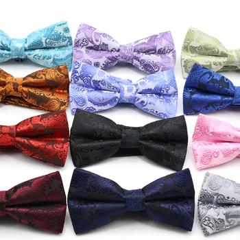 Модные Для мужчин полиэстер, шелк Пейсли Цветочный смокинг Bowties Галстуки для Для мужчин; Свадебная вечеринка бабочкой классические Регулир... - купить со скидкой