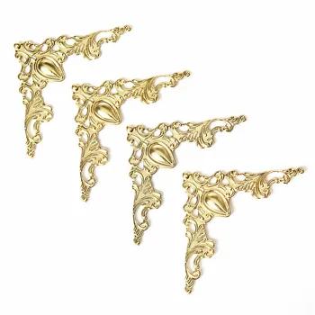 12 шт. железная шкатулка подарок винный корпус книга альбом декоративный протектор для углов цвета: золотистый, серебристый бронза - купить со скидкой