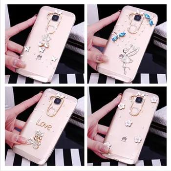 Honor 6C pro bling Rhinestone Блеск чехол для huawei honor 8 9 10 lite 7A 6C P Smart P9 P10 P20 pro Y5 Y6 Y7 Y9 prime 2018 - купить со скидкой