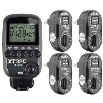 Godox XT32C 2,4 г 1/8000 s вспышка триггера для Canon + 4 шт. XTR-16 для AD180 AD360II - купить со скидкой
