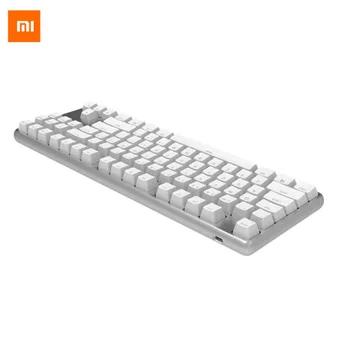 XiaoMi yuemi Pro MK02 87 Ключи NKRO Cherry переключатель Съемная USB Проводная Механическая клавиатура Тихая издание - купить со скидкой