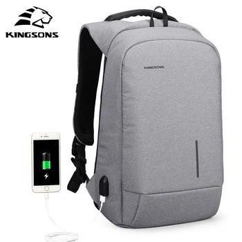 Kingsons Anti-theft замок рюкзак телефон присоска ноутбук сумки 13''15'' usb зарядка Backapcks школьная сумка - купить со скидкой