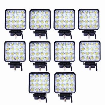 10 шт./лот 48 W автомобиля пятно Worklight фара Грузовик Мотоцикл Off Road Туман лампа Трактор Автомобиль светодио дный фар Подсветка квадратный/кругл... - купить со скидкой