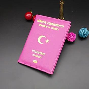 Новые мягкие из искусственной кожи турции Обложка для паспорта Для женщин Обувь для девочек турецкий pasaport случае - купить со скидкой