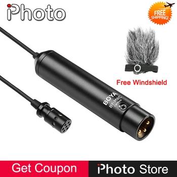 BOYA BY-M8C XLR выход кардиоидный конденсаторный клип на петличный микрофон для видеокамер аудио рекордеры Youtube запись видео - купить со скидкой