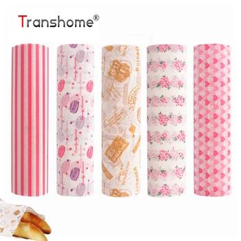 Transhome 50 шт./компл. Упаковочная Пищевая бумага Водонепроницаемый Еда воск Бумага торт печенье Макарон пергаментную противень упаковки Бумаг... - купить со скидкой