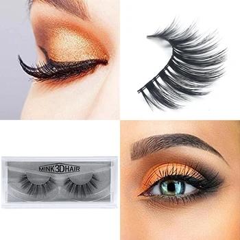 YOKPN Glam 3D норки ресницы естественно Толстая Накладные ресницы Качественный хлопок стебель Поддельные ресницы мягкий норки волос Макияж ресн... - купить со скидкой