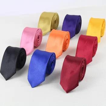 Для мужчин модные галстуки формальные галстук одноцветное чисто классические Цвет плотная тонкий галстук малые Галстуки дизайнерский гал... - купить со скидкой