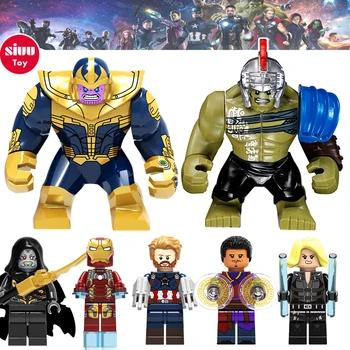 Мстители 3 фигурки Железный человек Marvel Супер Герои строительные блоки Совместимые LegoINGly Бесконечность войны танос Халк Грут игрушки модел... - купить со скидкой
