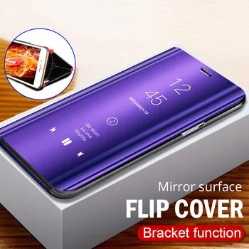 Смарт-зеркало флип чехол для телефона для samsung Galaxy S9 S8 S7 S6 Edge Plus View Cover для примечание 9 8 J5 J7 A5 A6 A7 A8 2017 2018 чехол - купить со скидкой