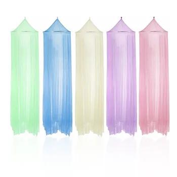 Лето круглый кружева насекомых кровать с балдахином плетения Шторы полиэстер сетка дома Применение элегантный висел купол Анти Москитная ... - купить со скидкой