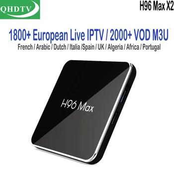 H96 Max Android 8,1 ТВ коробка 4 ГБ оперативная память 32 ГБ с 1 год qhd ТВ французский Португалия голландский Европа ip ТВ каналы Великобритания Турецки... - купить со скидкой