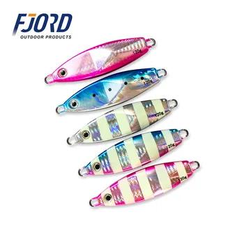 FJORD 5 шт. 60g80g100g120g150g Японии тонущий медленно металла джиг ложка светящиеся приманки лодка Жесткий рыбы привести отсадки море блесен - купить со скидкой