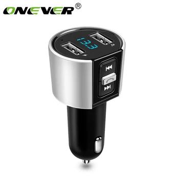 Onever 5 В/3.4A Bluetooth fm-передатчик Aux беспроводной аудио плеер автомобильный комплект громкой связи fm-модулятор Dual USB зарядное устройство Hands-free - купить со скидкой