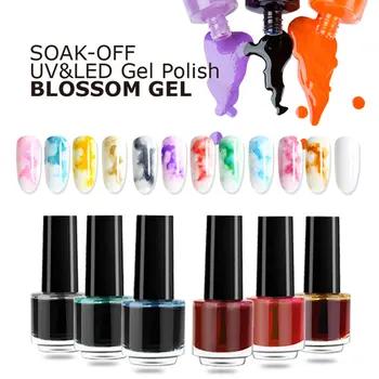 Карамельный цвет Blossom Гель-лак для ногтей 7 мл дизайн ногтей Halo dye Semi Permanent UV светодиодный гель с рисунком цветения лак для ногтей - купить со скидкой