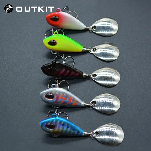 OUTKIT Новый Металлический Мини VIB с ложкой рыболовная приманка 6g10g17g25g 2 см рыболовные снасти Pin Crankbait Вибрационный Спиннер Тонущая приманка - купить со скидкой