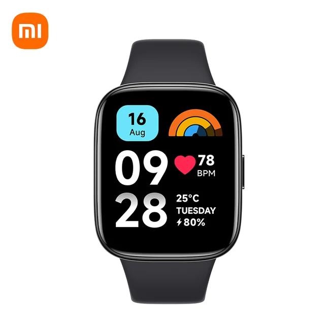 Глобальная версия Xiaomi Redmi Watch 3 активная поддержка Bluetooth вызова 1,83 ''ЖК-Дисплей Монитор кислорода в крови 5ATM водонепроницаемый - купить со скидкой