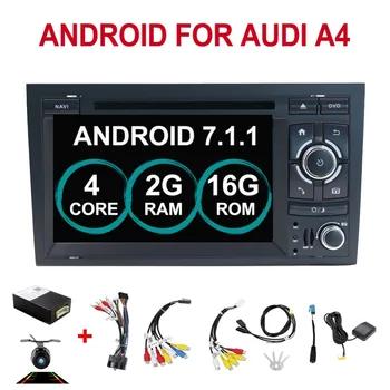 2din android 7.1Car DVD gps Navi для Audi A4 gps 2003-2008 Audi S4/RS4/8E/8F/B9/B7 с gps Wi-Fi Bluetooth Радио RDS Canbus карта - купить со скидкой