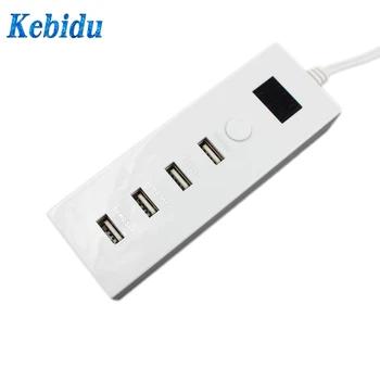 Kebidu 4 Порты USB Зарядное устройство стены USB Зарядное устройство несколько 15 Вт 3A Smart адаптер мобильного телефона Tablet Зарядное устройство для ... - купить со скидкой
